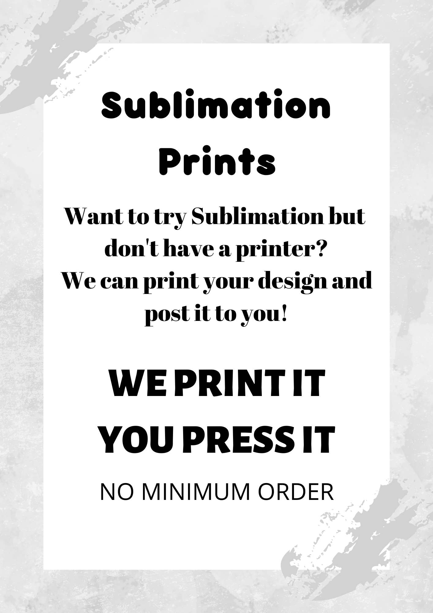 11oz funny face Sublimation Print