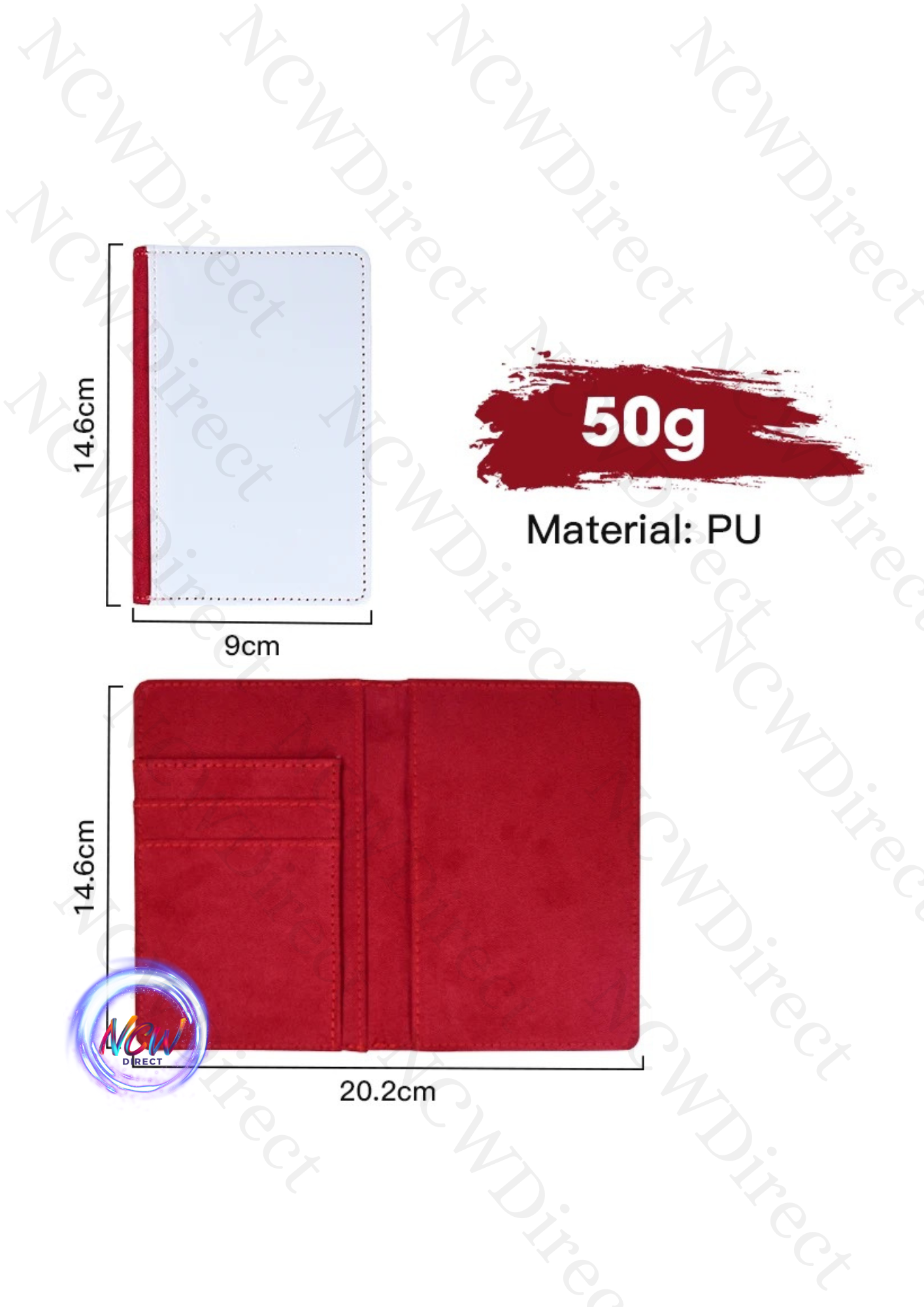 Coloured Sublimation Passport Cover