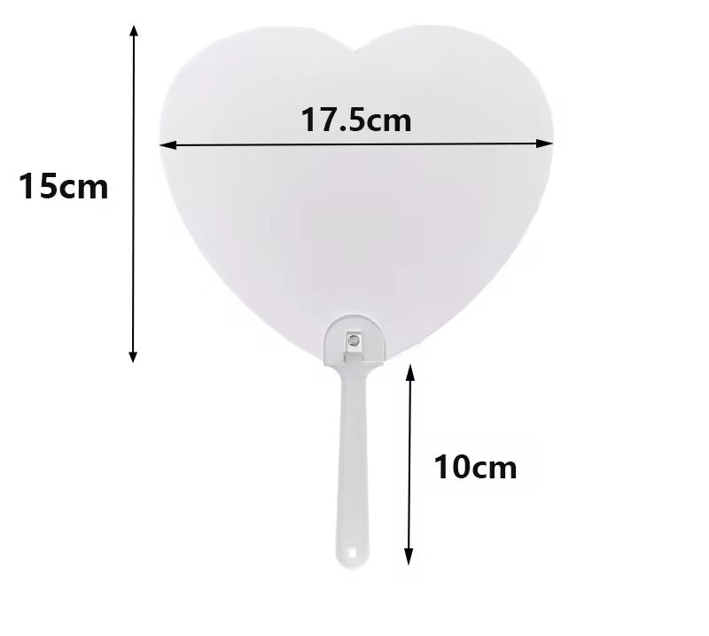 Sublimation plastic Hand held Fan