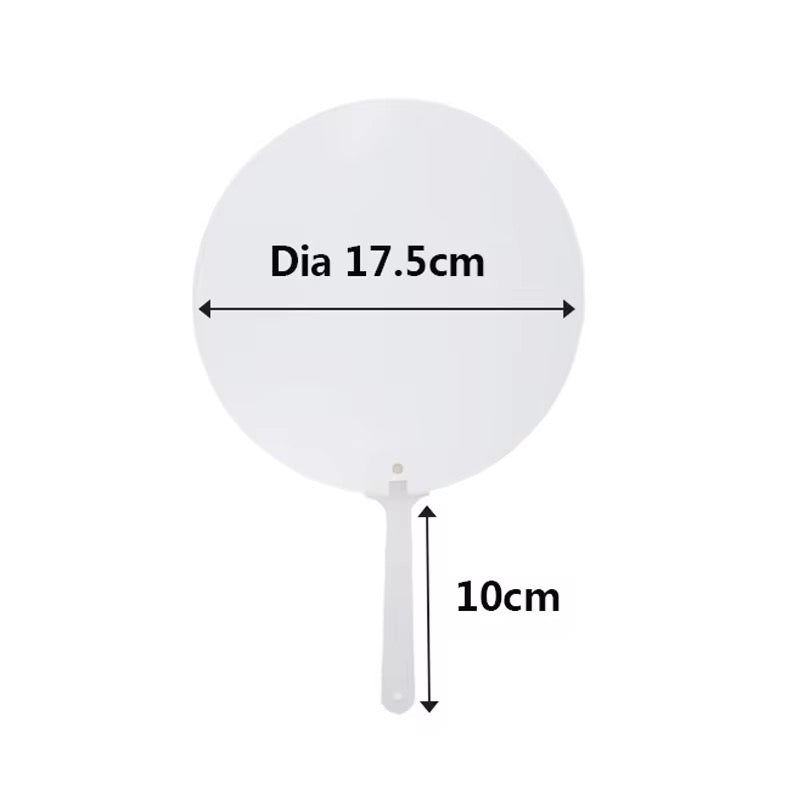 Sublimation plastic Hand held Fan
