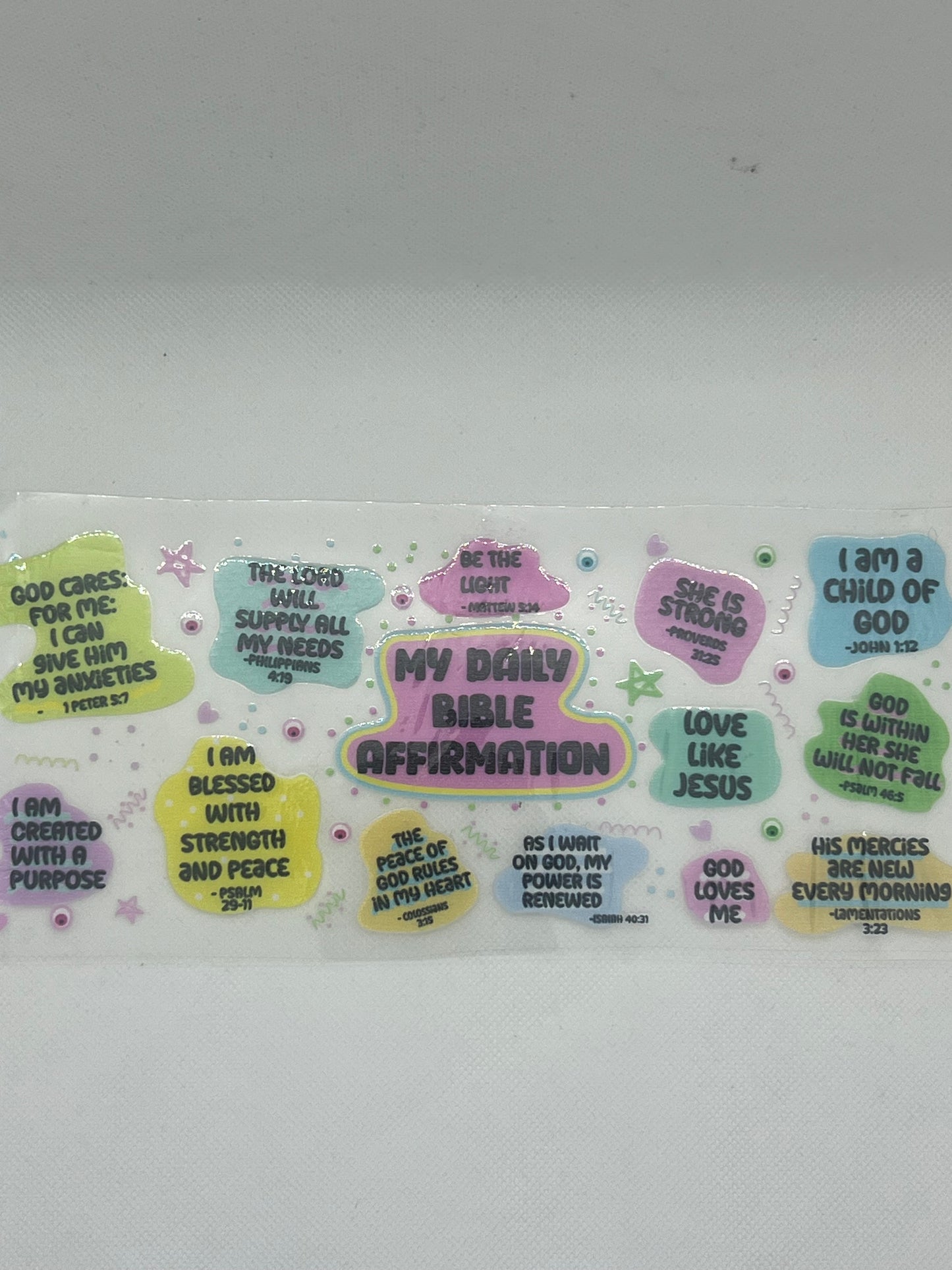 Positive Affirmation UVDTF