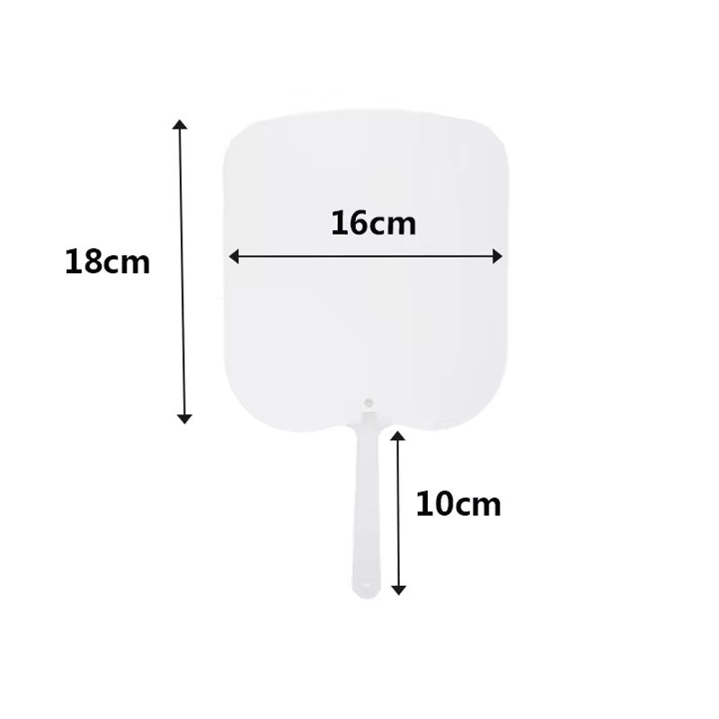 Sublimation plastic Hand held Fan