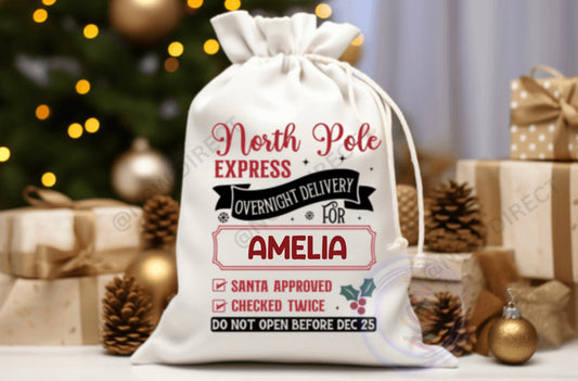 A3 Christmas Sack DTF Print