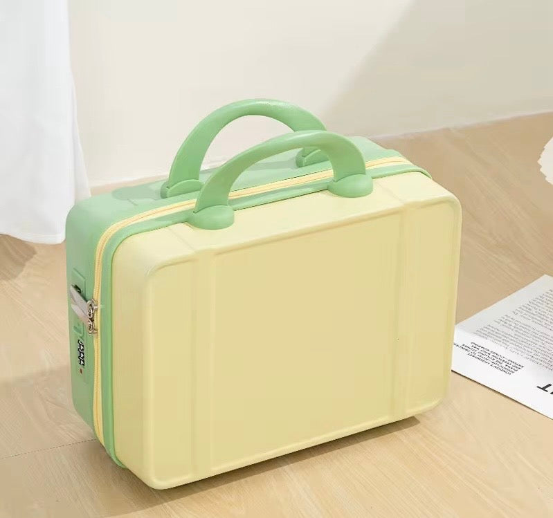 Carryon Case with Elastic Fixed Strap Zipper Closure and lock
