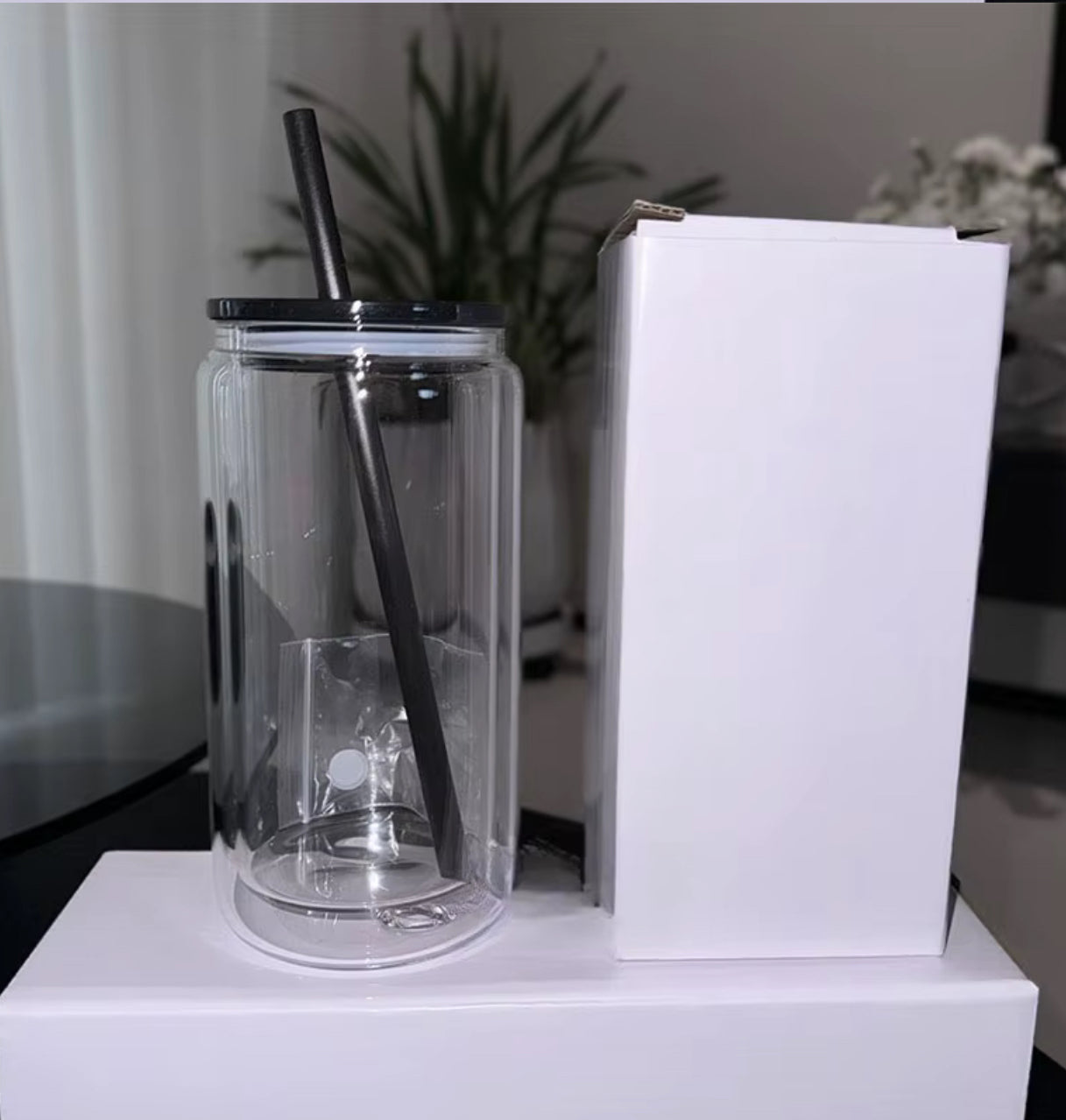 16oz Plastic Pre-Drilled snow globe Libby
