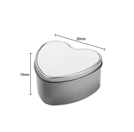 Small Heart Sublimation Tins