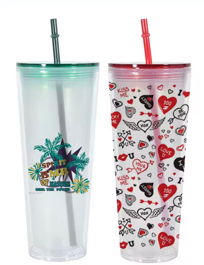 24oz Glow in the dark Insulated Pre-Drilled Tumbler