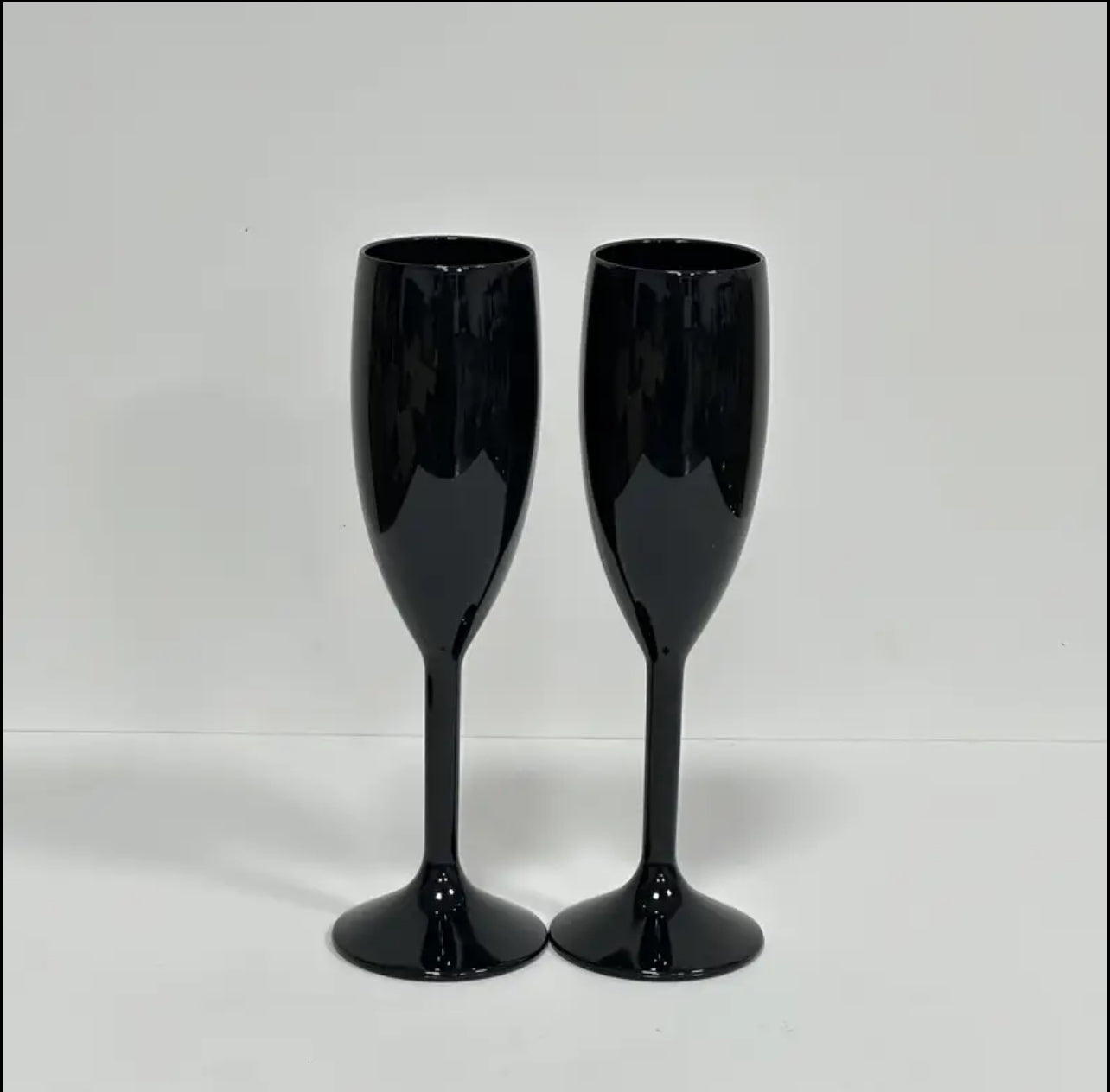 Reusable Plastic Champagne Flute 190ml - Polycarbonate
