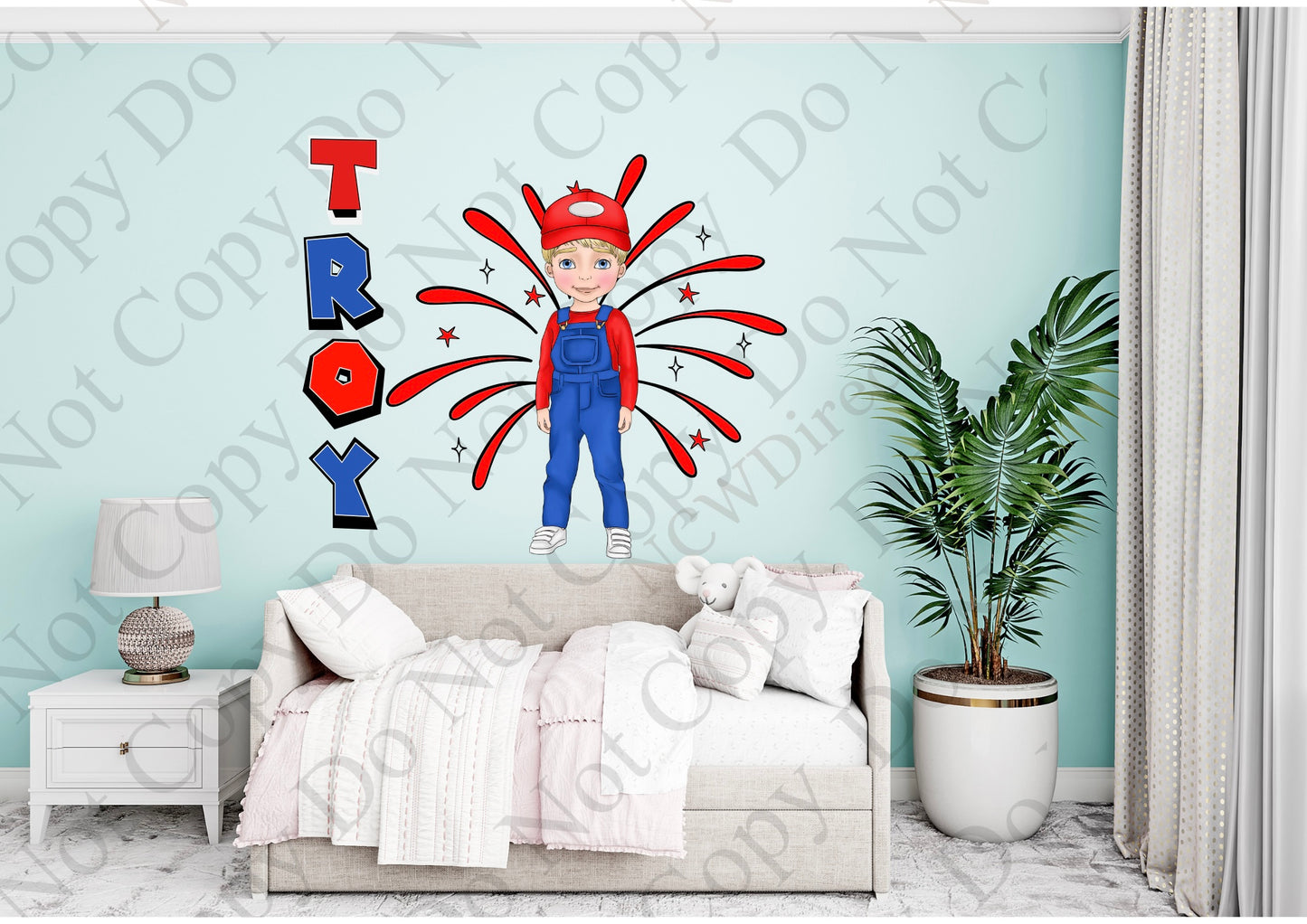 Red Dungaree Boy wallpaper