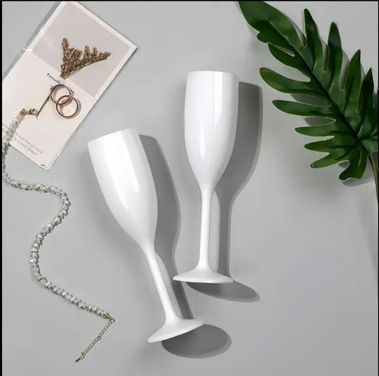 Reusable Plastic Champagne Flute 190ml - Polycarbonate