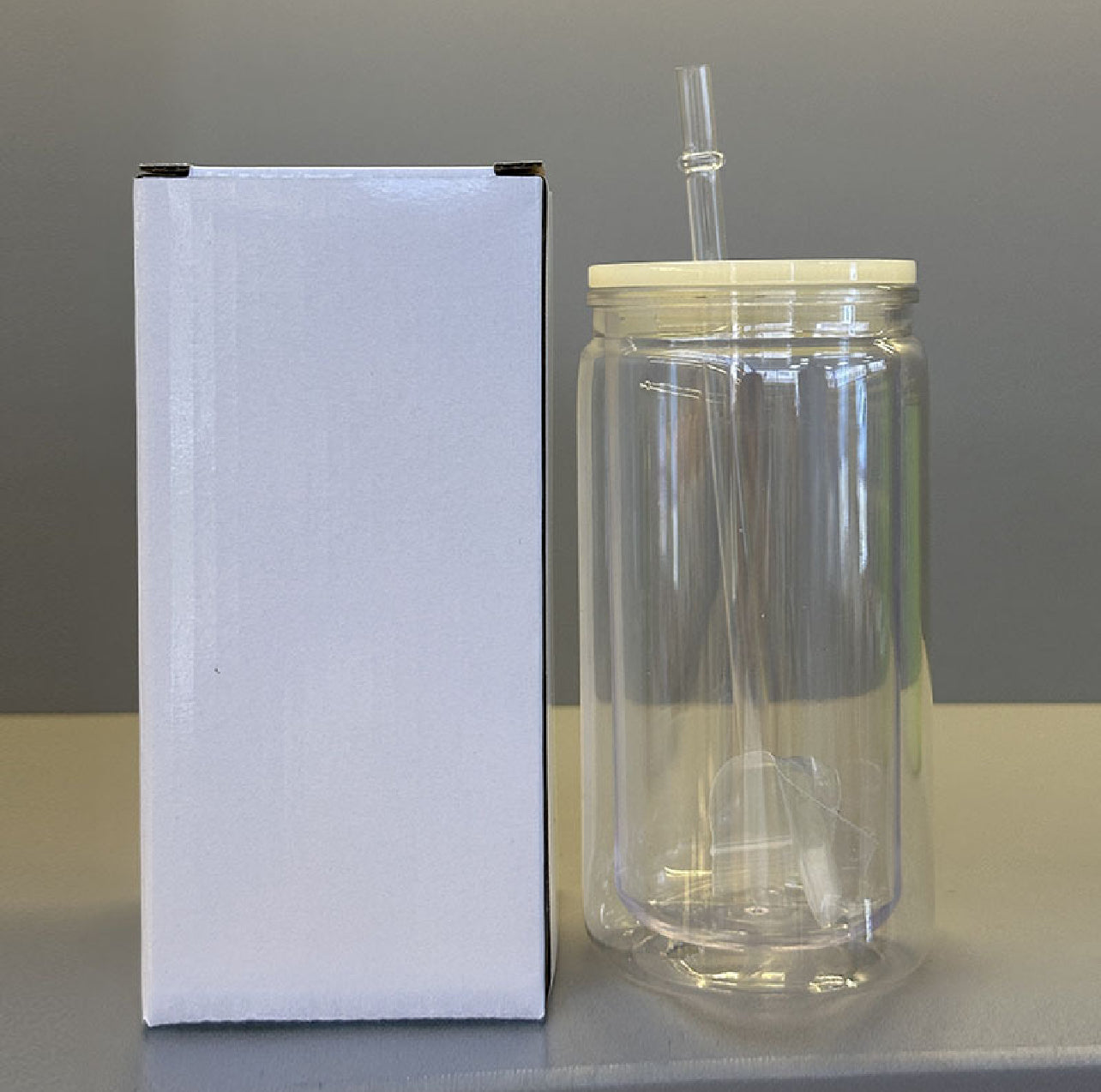 16oz Plastic Pre-Drilled snow globe Libby