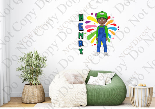 Green Dungaree Boy wallpaper