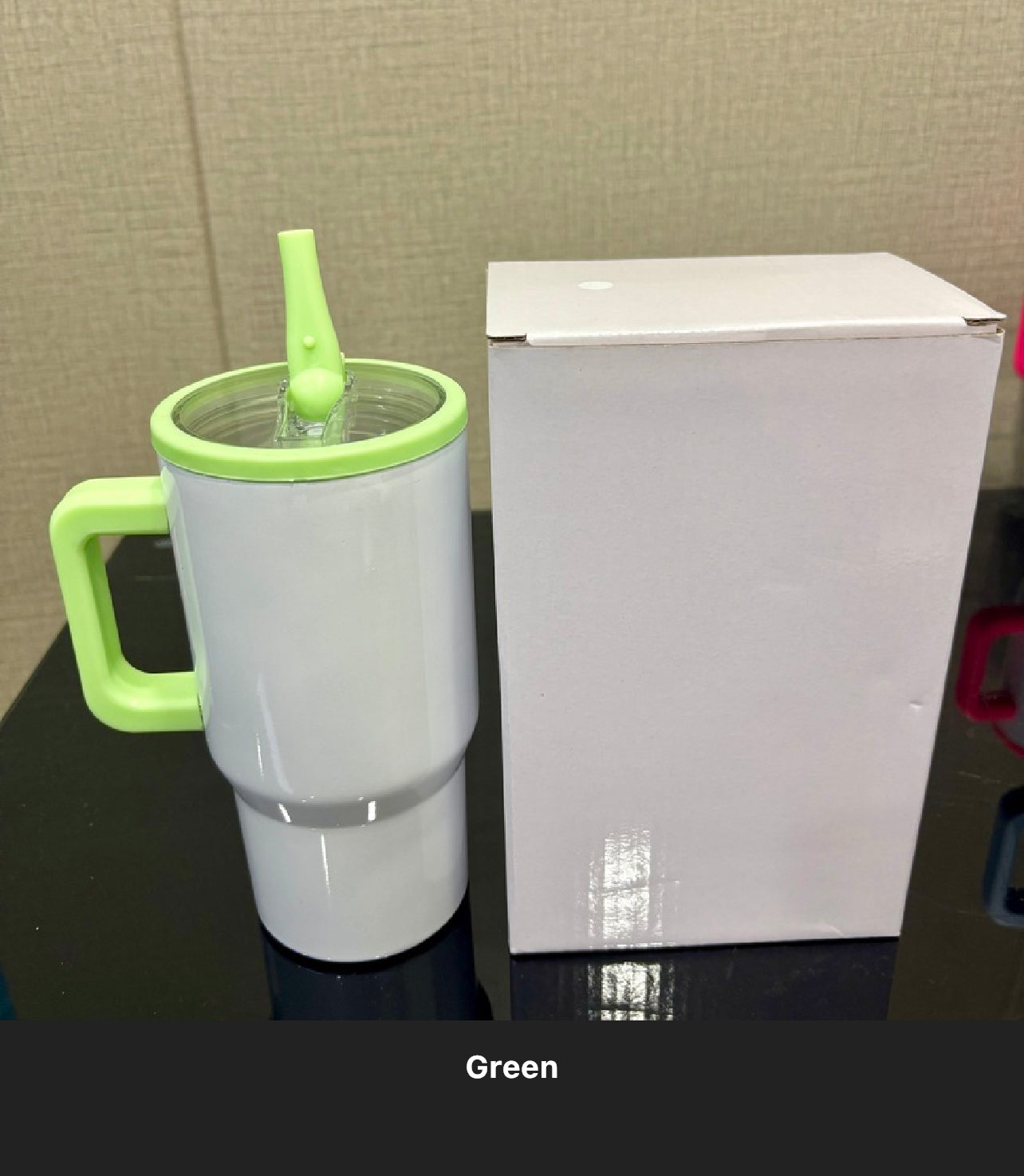 20oz Leakproof Coloured Handle Sublimation Tumblers