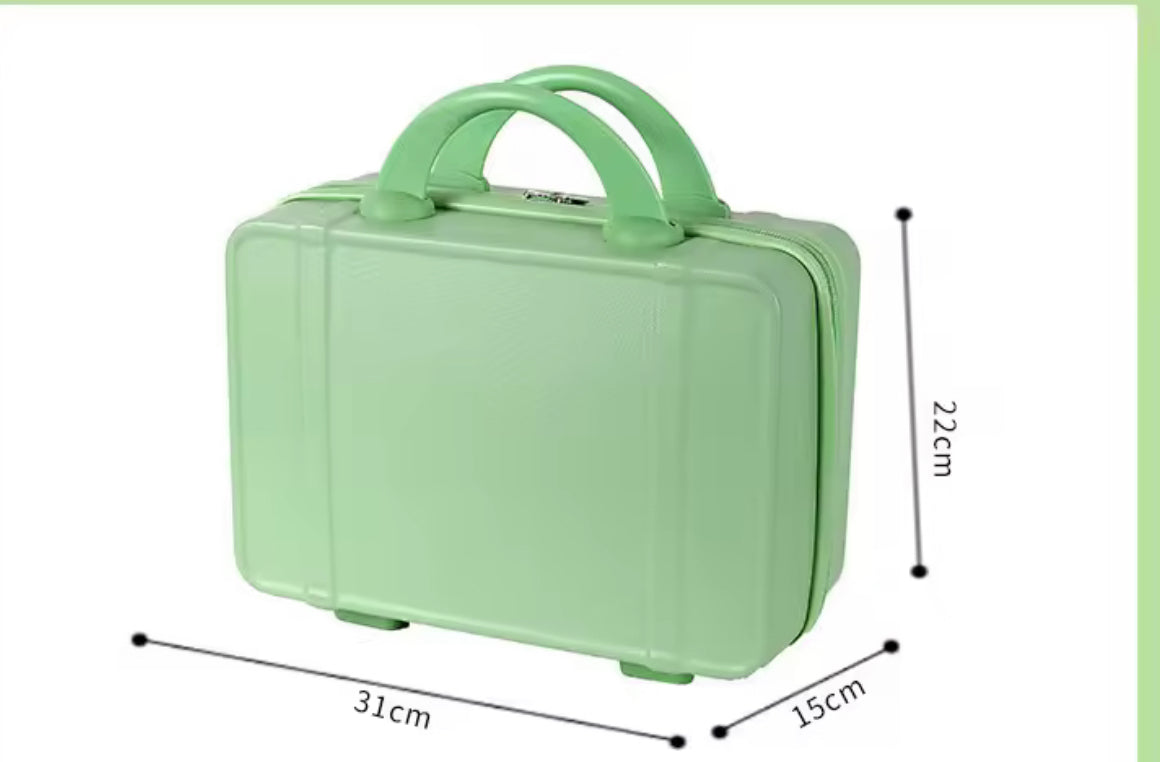 Carryon Case with Elastic Fixed Strap Zipper Closure and lock