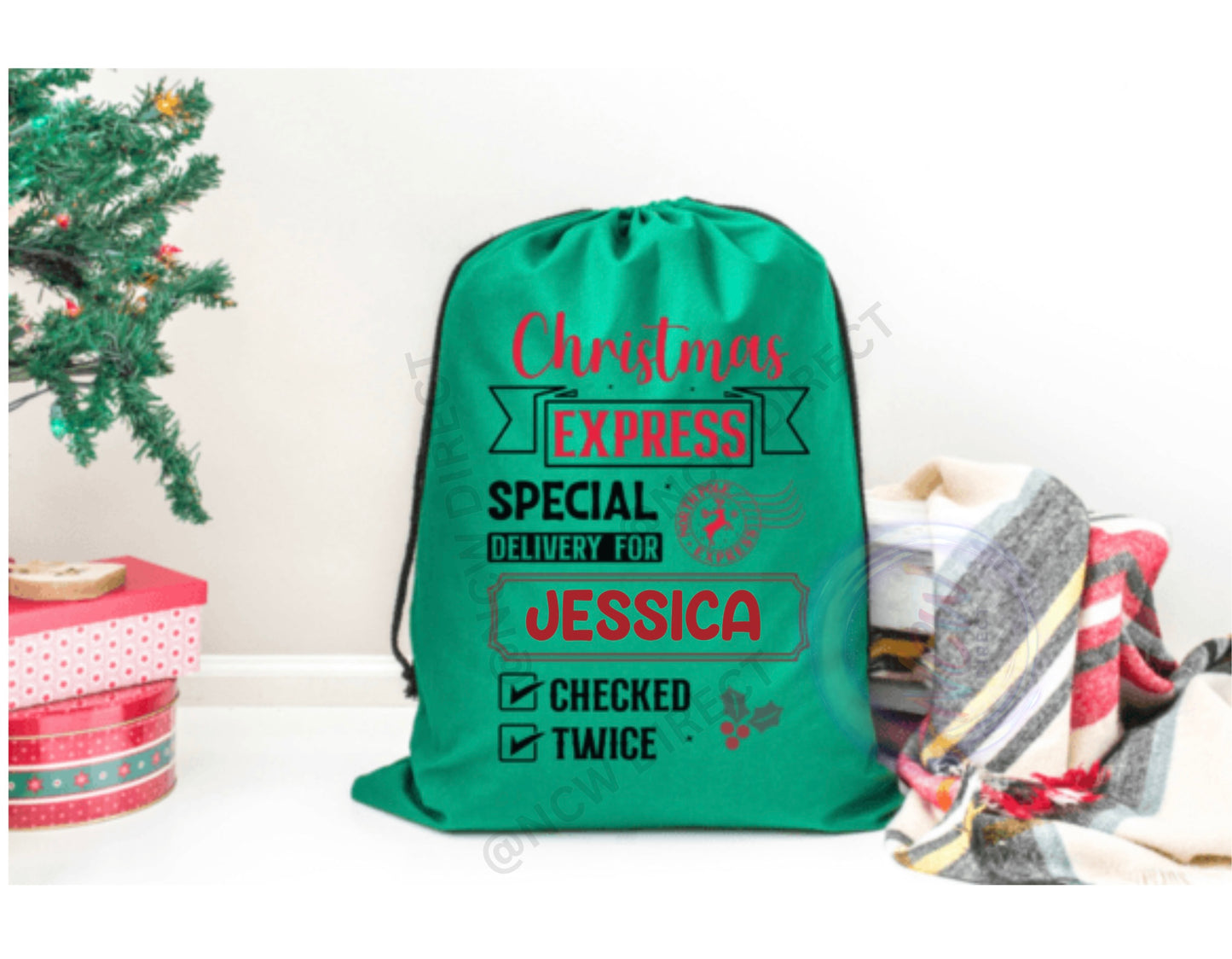 A3 Christmas Sack DTF Print