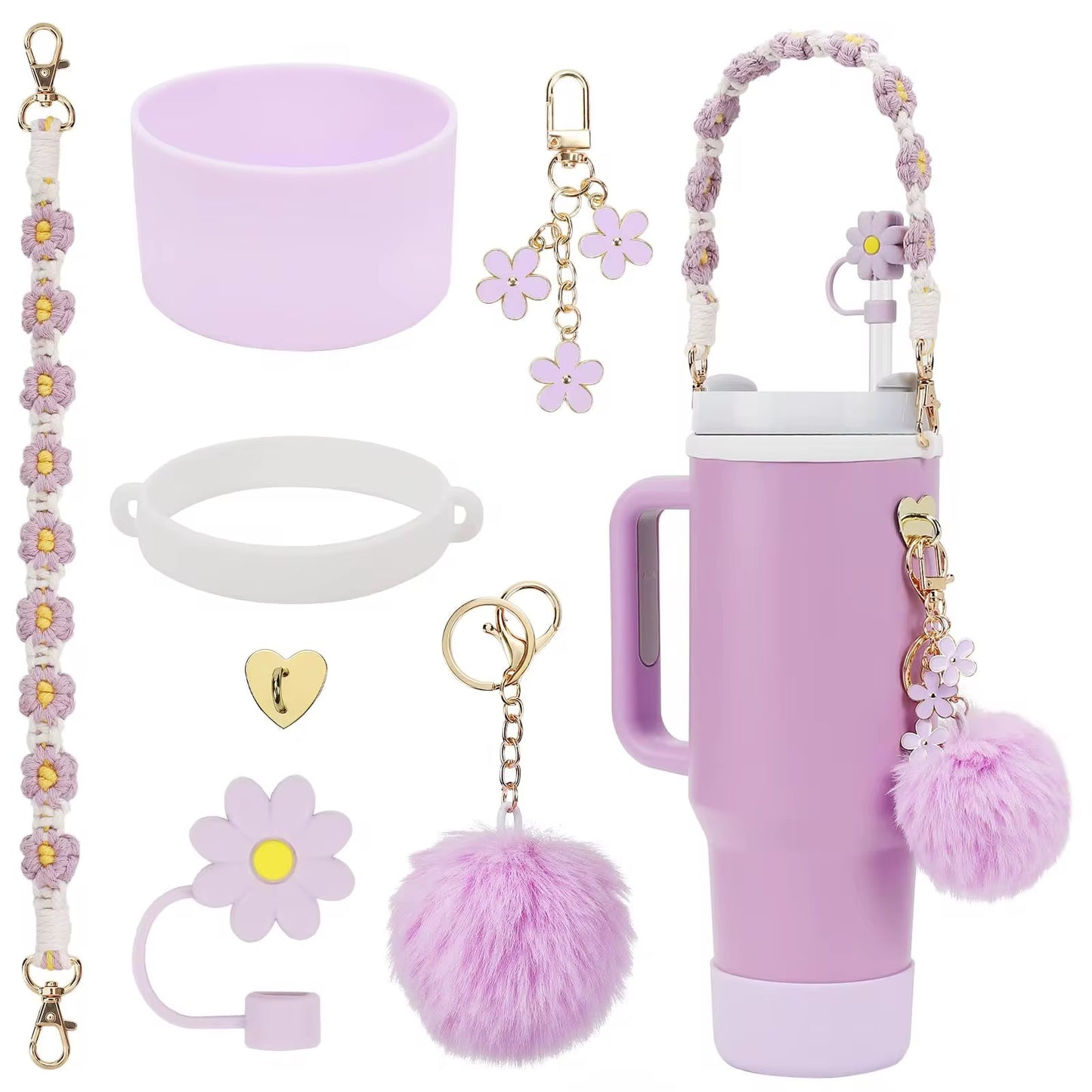 40oz Tumbler Cup Accessories Set.