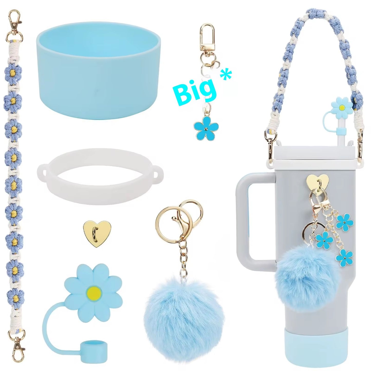 40oz Tumbler Cup Accessories Set.