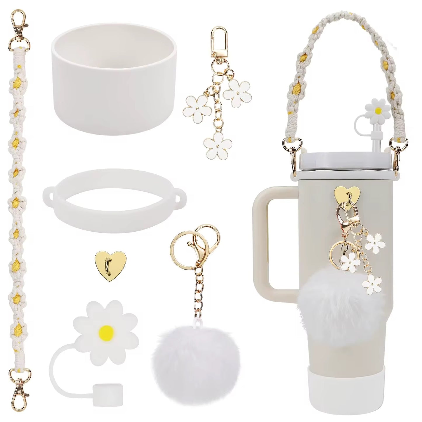 40oz Tumbler Cup Accessories Set.