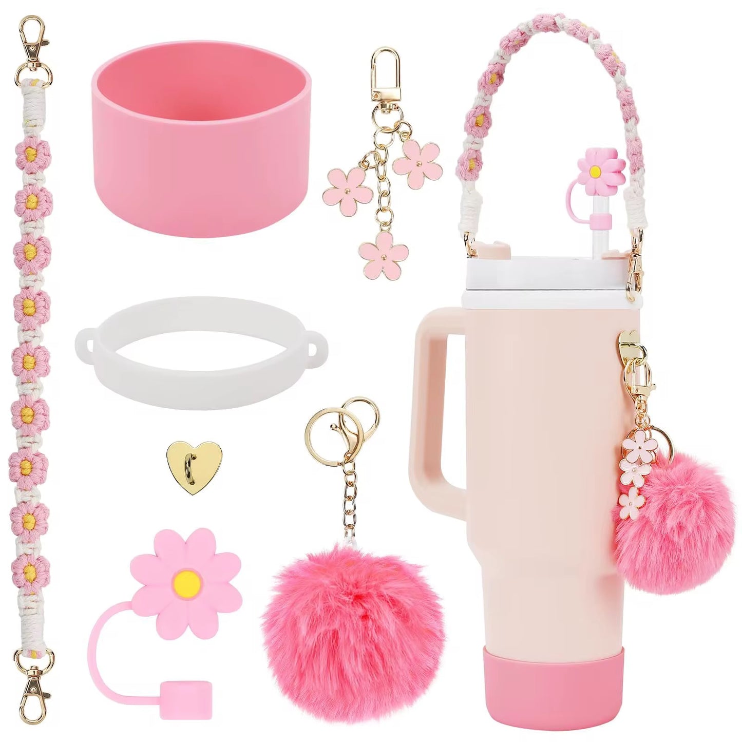 40oz Tumbler Cup Accessories Set.