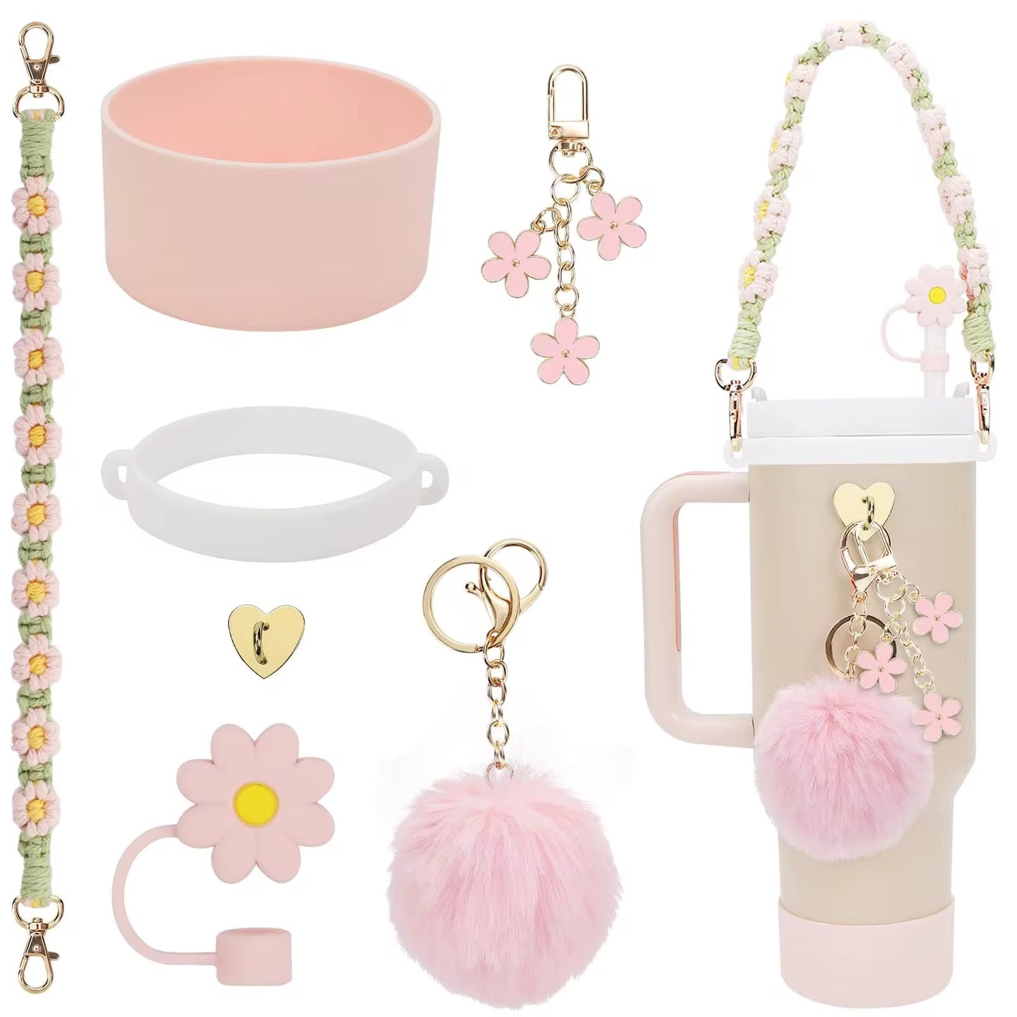40oz Tumbler Cup Accessories Set.