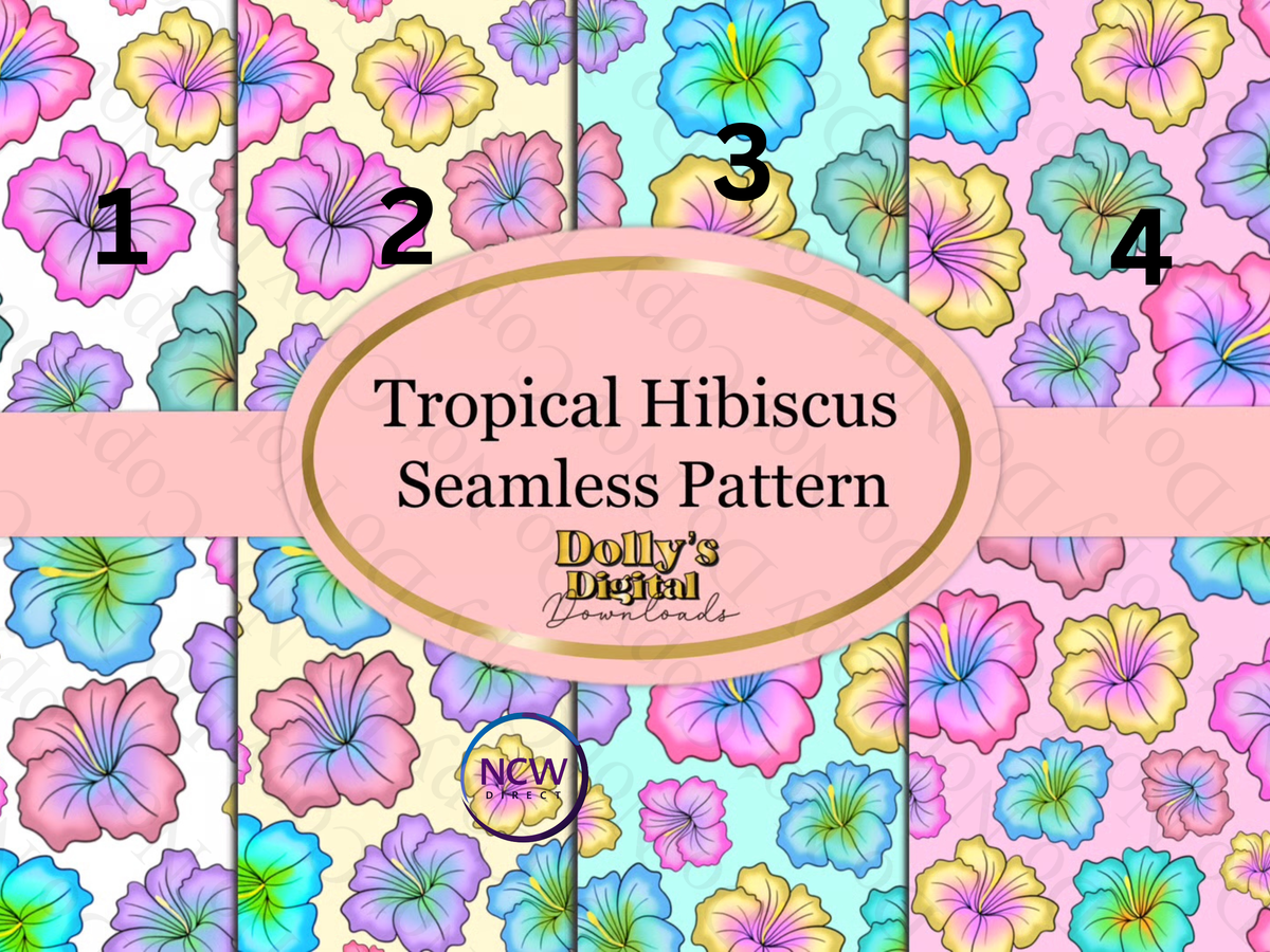 Tropical Hibiscus Wrapping Paper
