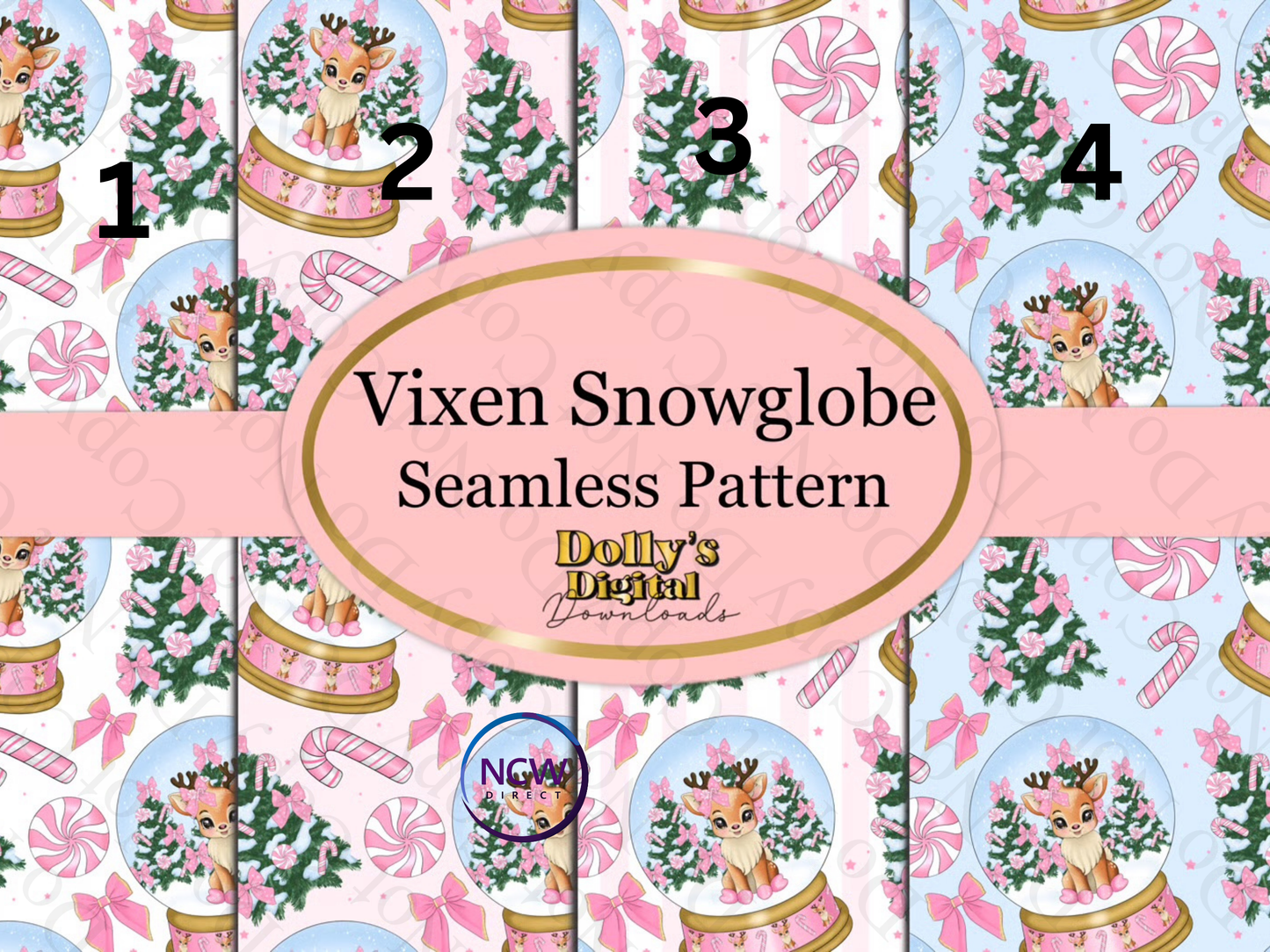 Vixen Snowglobe Wrapping paper