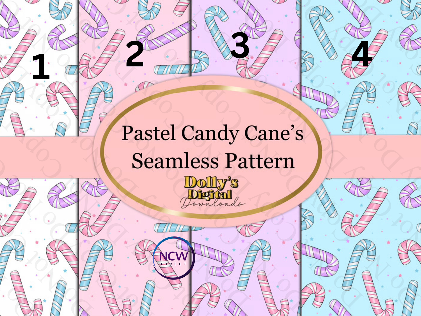 Pastel Candy Cane Wrapping paper