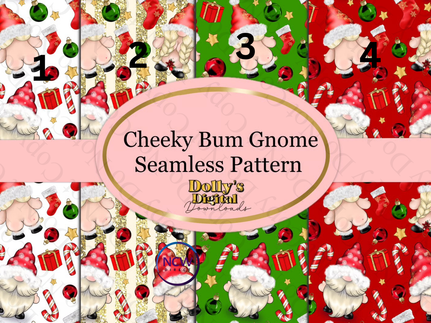 Cheeky Bum Gnome Wrapping paper