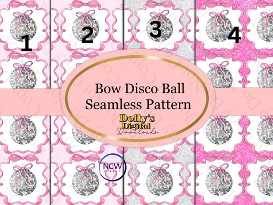 Bow Disco Ball Wrapping paper