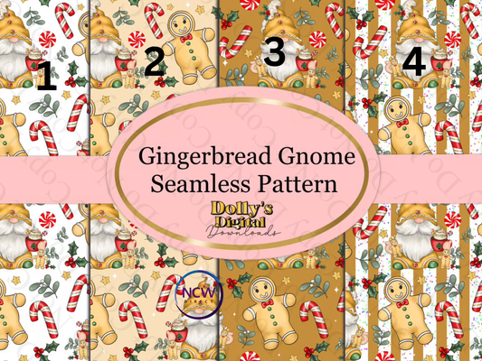 Gingerbread Gnome Wrapping paper