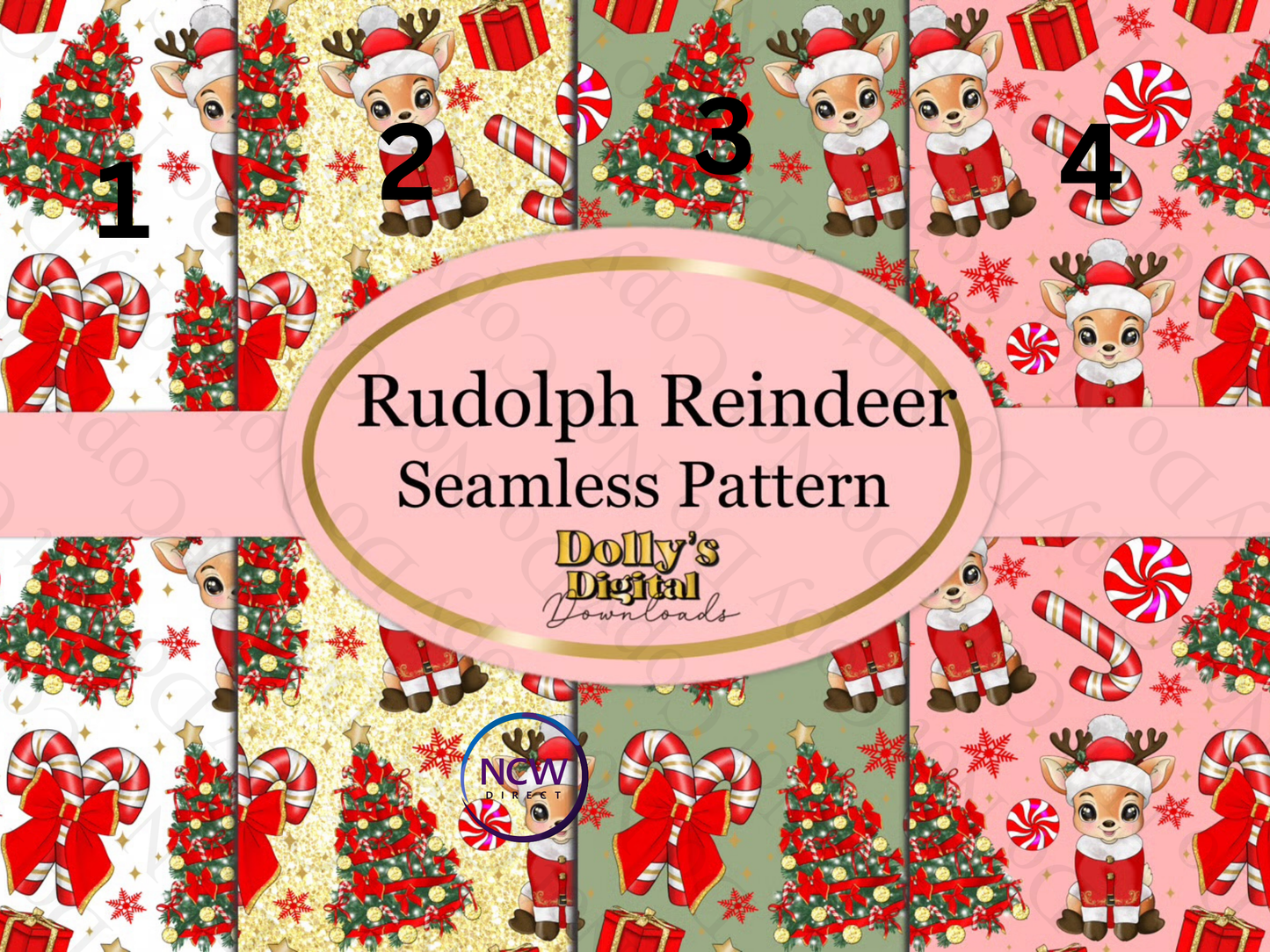 Rudolph Reindeer Wrapping paper