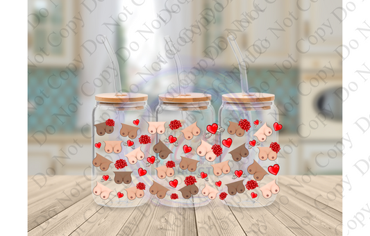 Valentine Boobies  UVDTF