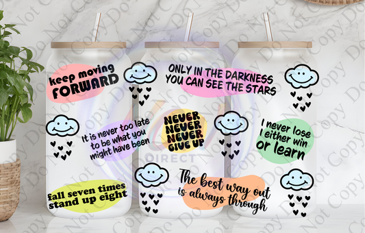 Never Give up Positive Motivation UVDTF