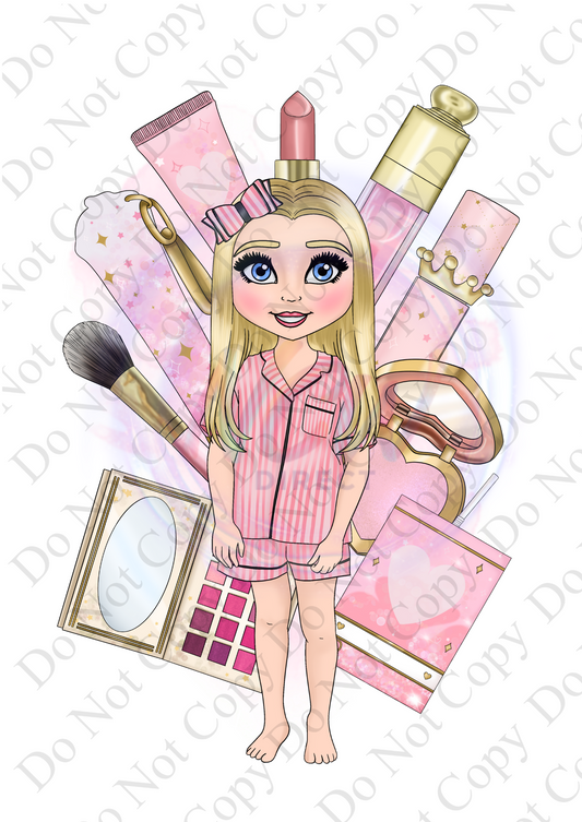 Shorts  PJ Toddler Makeup Doll UVDTF