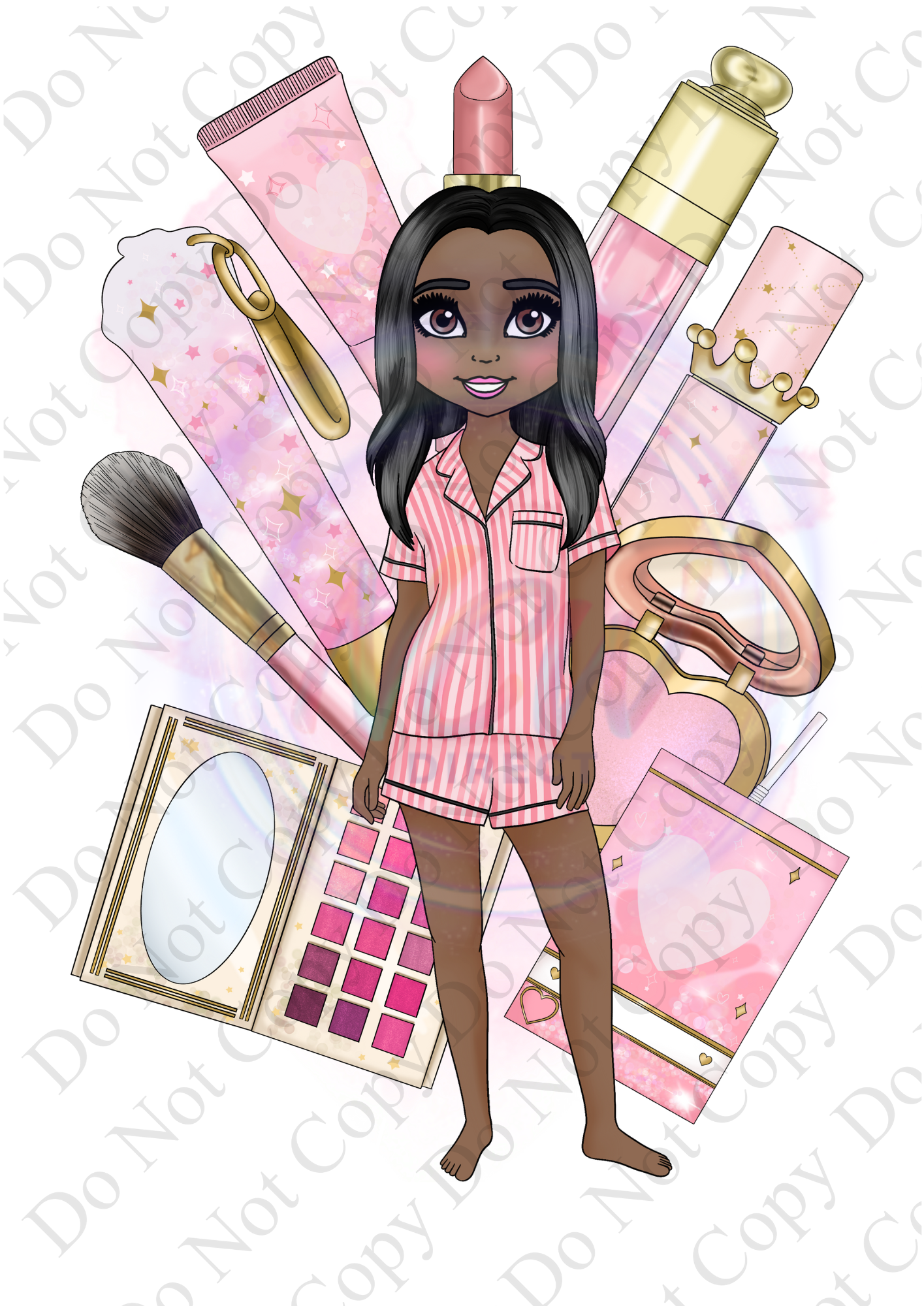 Shorts  Makeup Doll DTF A3