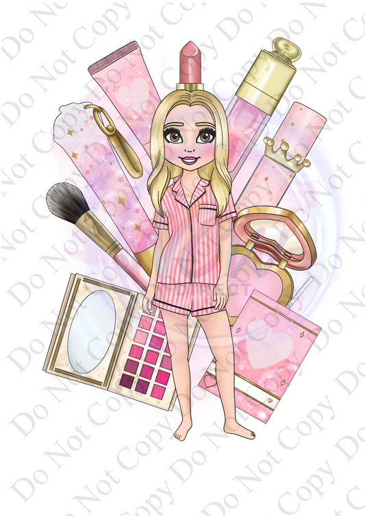 Shorts  Makeup Doll DTF A3