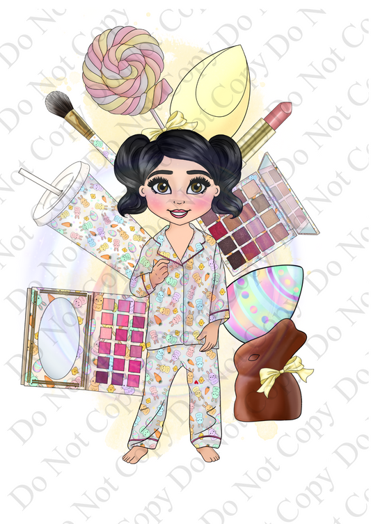 Easter Toddler Makeup Doll UVDTF