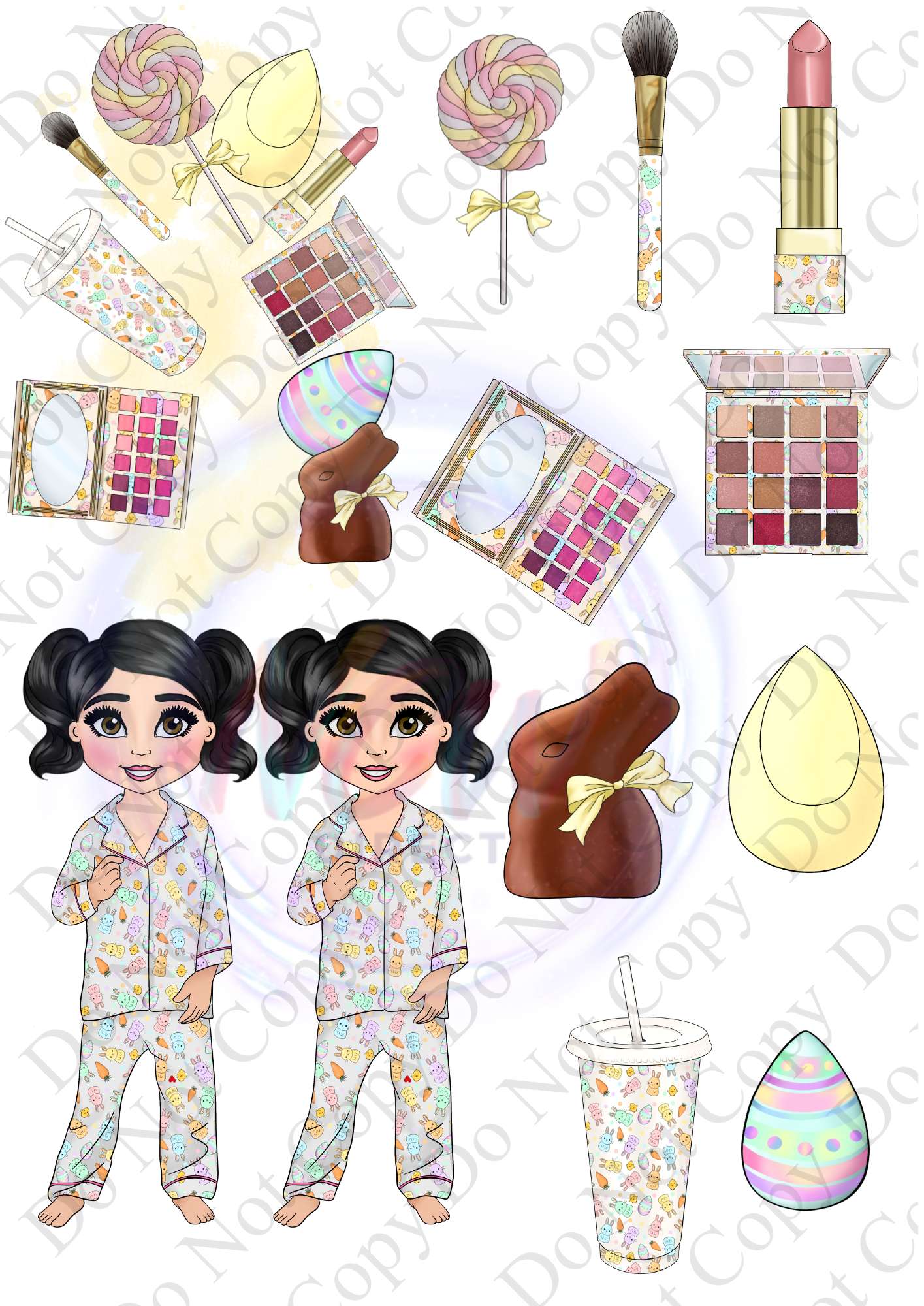 Easter Toddler Make up Girl UVDTF