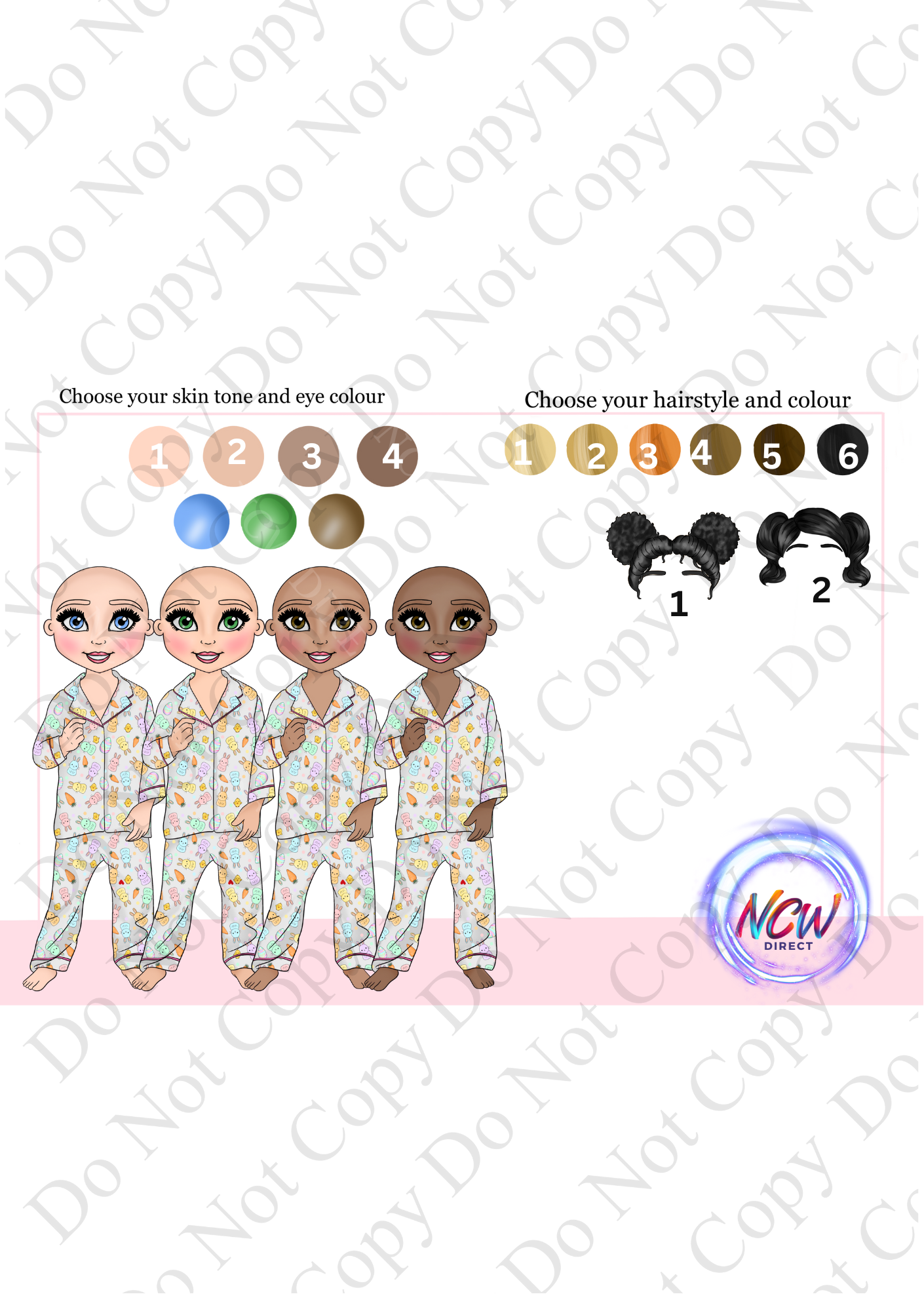 Easter Toddler Makeup Doll UVDTF