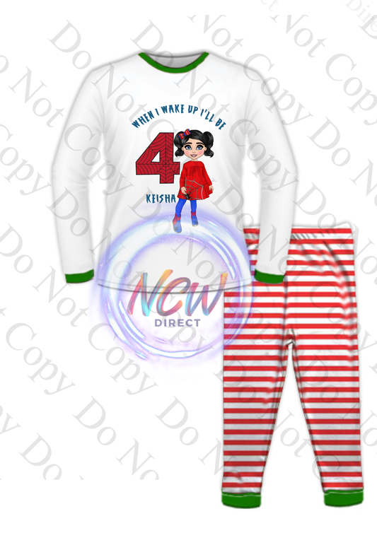 Red Web Girl When I wake up DTF