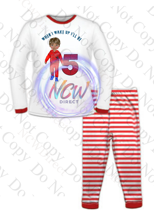 Red Web Boy When I wake up DTF