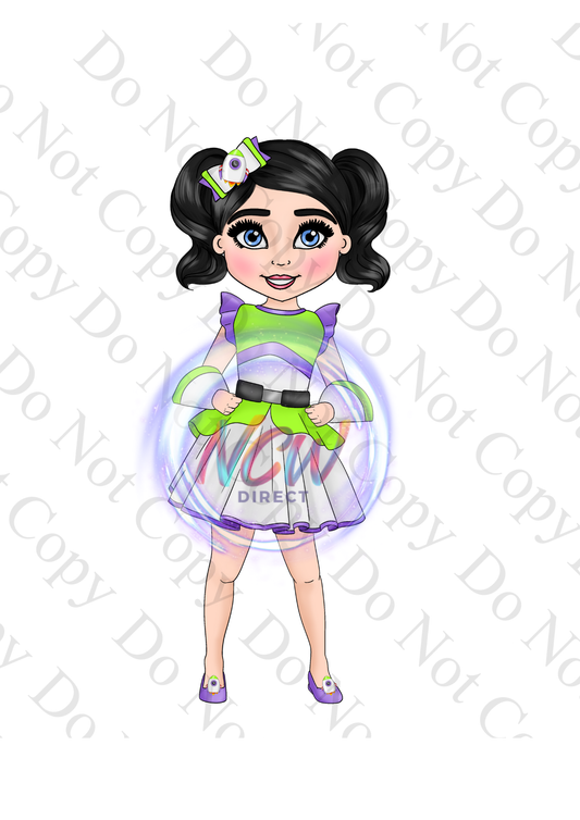 Space land Girl UVDTF