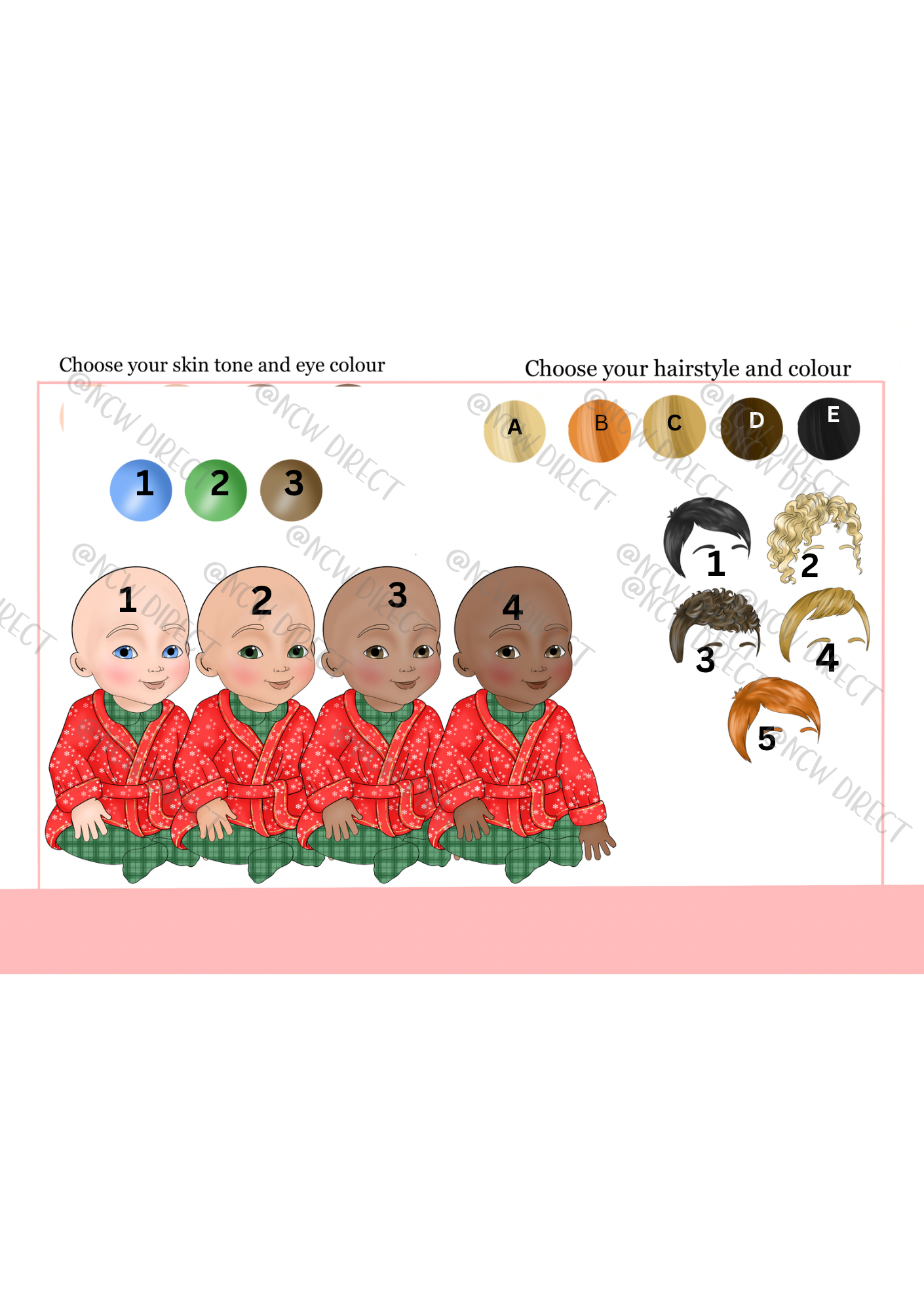 Christmas Express Baby Boy Red UVDTF