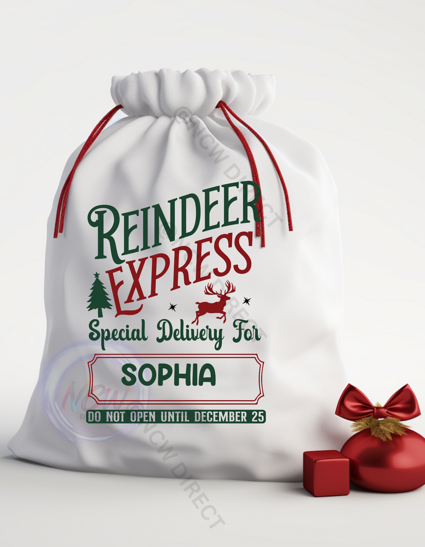 A3 Santa Sack DTF Print