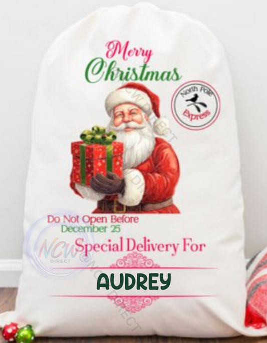 A3 Santa Sack DTF Print
