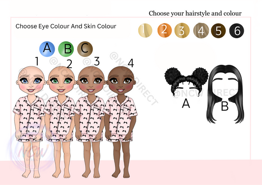 Bow Shorts Toddler Makeup Doll UVDTF