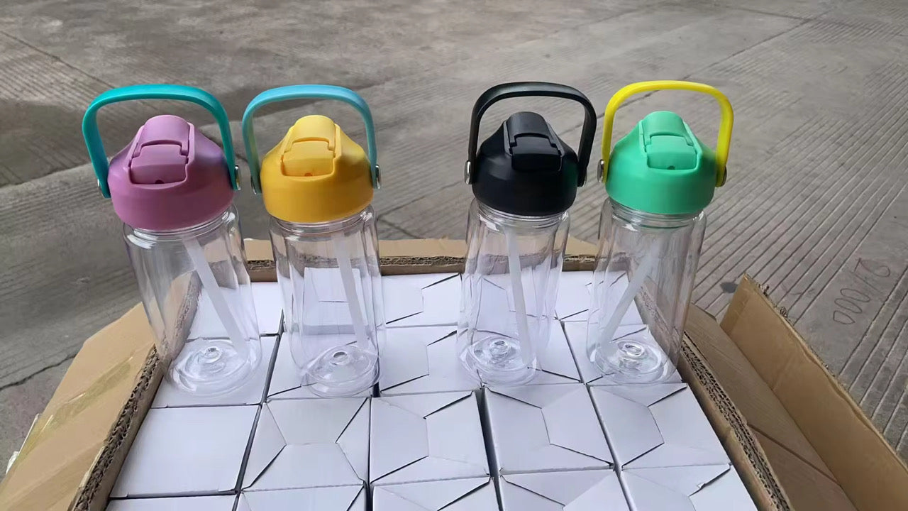 10oz Snow Globe kids Bottle Pre Drilled