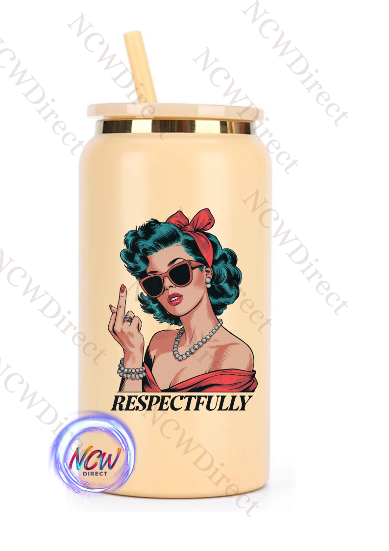 Retro Sarcasm Lady UVDTF