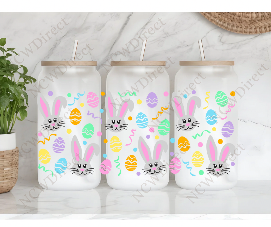 Easter Bunny Face Libbey Wrap