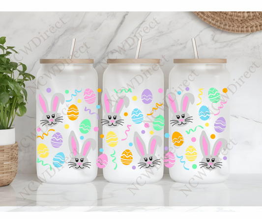 Easter Bunny Face Libbey Wrap